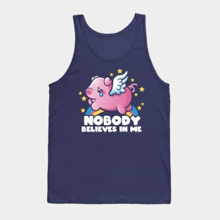 Sad flying piggy Tank Top